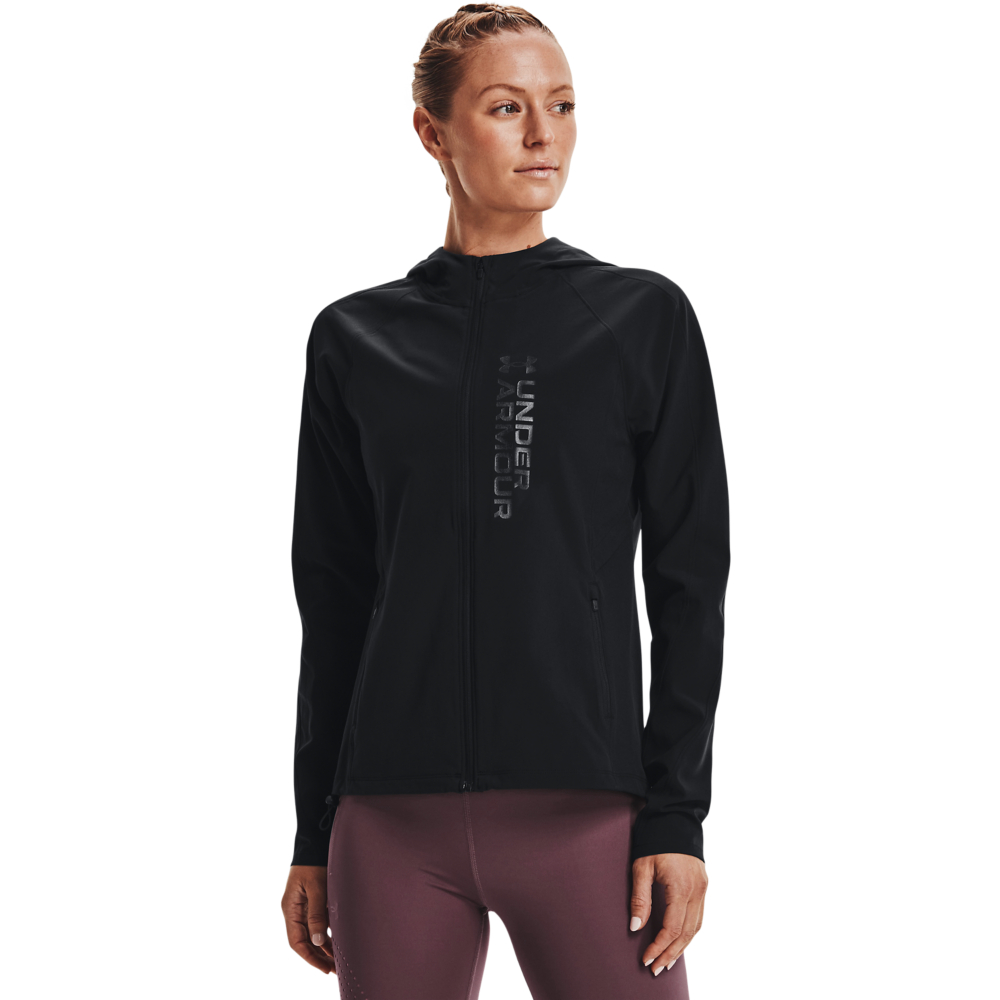 【UNDER ARMOUR】UA 女 OutRun the STORM 連帽外套 _1361384-592(綠) 歷史價格詳細信息