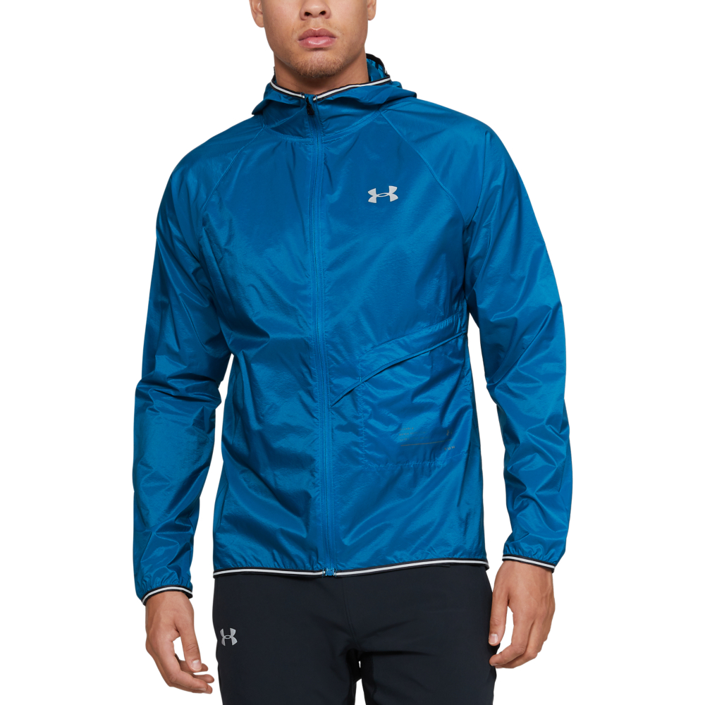 【UNDER ARMOUR】UA 男 Qualifier Storm Glare Packable  連帽外套_1342931-417(動感藍) 歷史價格詳細信息