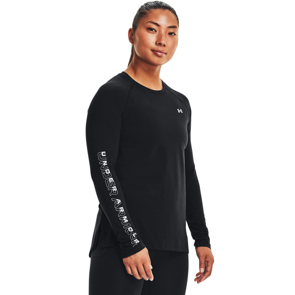 【UNDER ARMOUR】UA 女 長袖T-Shirt_1325333-001(黑) 歷史價格詳細信息