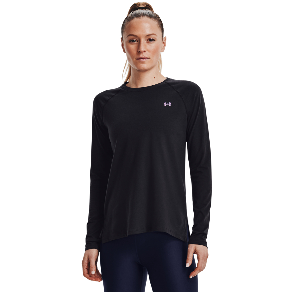【UNDER ARMOUR】UA 女 長袖T-Shirt_1325333-001(黑) 歷史價格詳細信息