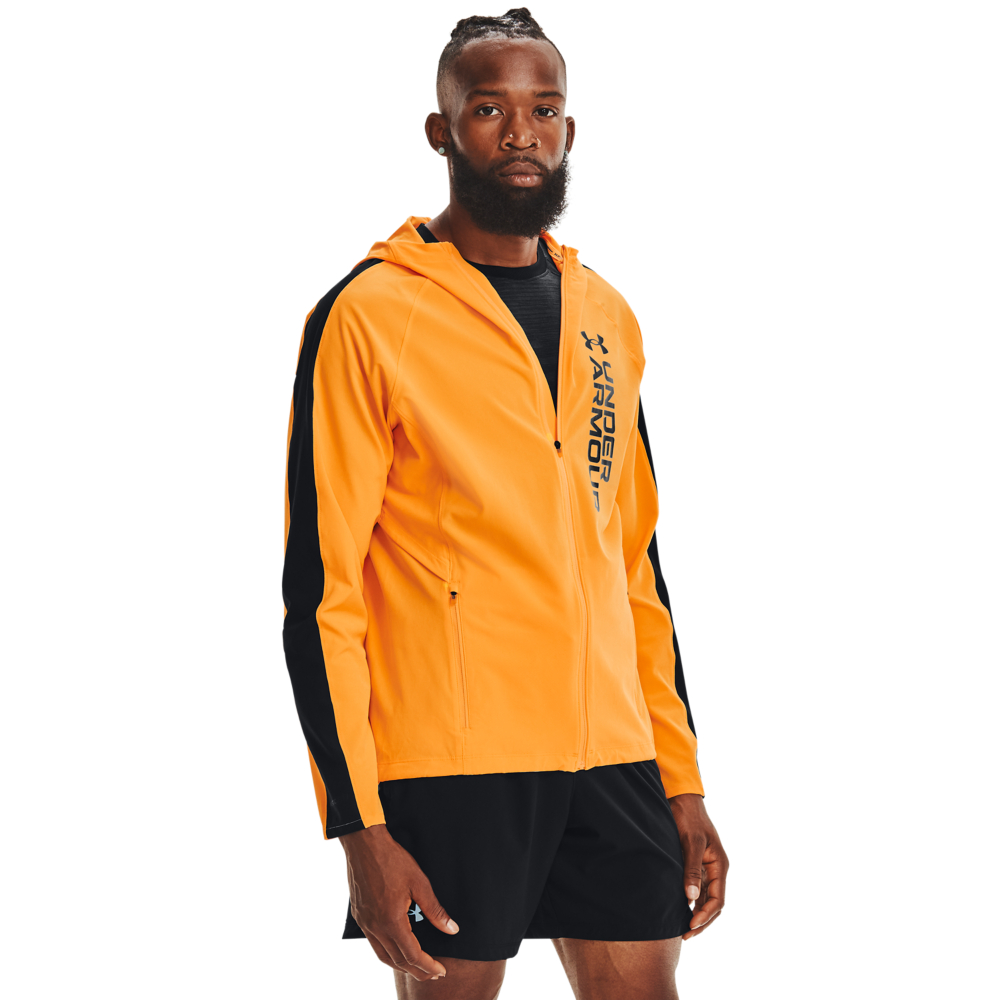 【UNDER ARMOUR】UA 男 OutRun the STORM防潑水背心外套_1365670-001(黑) 歷史價格詳細信息