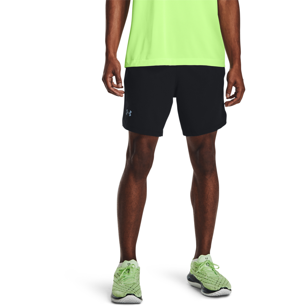 【UNDER ARMOUR】UA 男 LAUNCH SPLIT 3吋慢跑短褲_1377813-001(黑色) 歷史價格詳細信息
