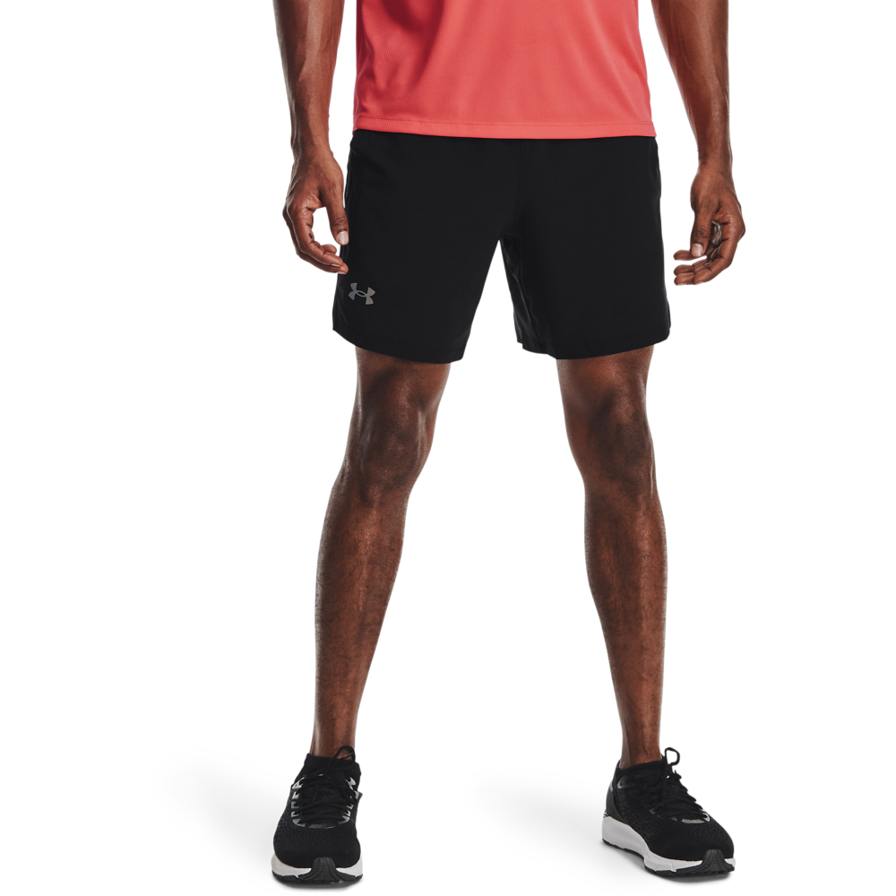 【UNDER ARMOUR】UA 男 LAUNCH SPLIT 3吋慢跑短褲_1377813-001(黑色) 歷史價格詳細信息