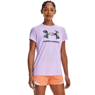 【UNDER ARMOUR】UA 女童 TRAINING GRAPHICS 短T-Shirt_1374177-573(紅掛花紫色) 歷史價格詳細信息