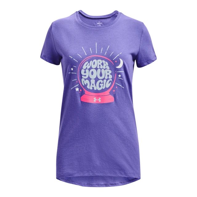 【UNDER ARMOUR】UA 女童 Pjt Rock巨石強森帽T_1384028-560(粉紫) 歷史價格詳細信息