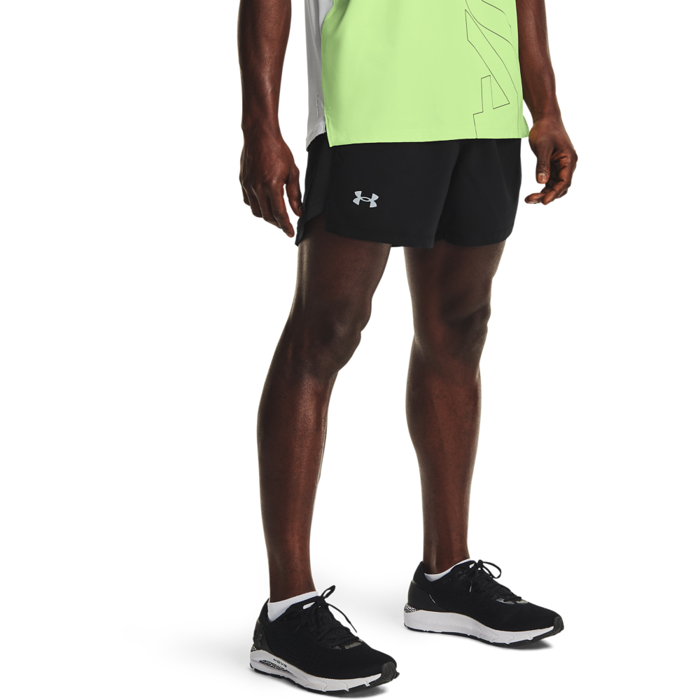 【UNDER ARMOUR】UA 男 LAUNCH SPLIT 3吋慢跑短褲_1377813-001(黑色) 歷史價格詳細信息