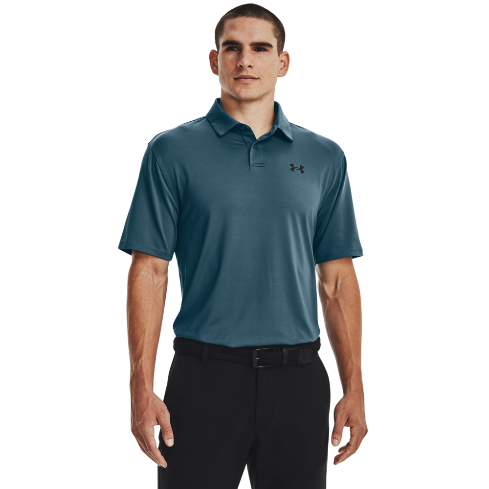 【UNDER ARMOUR】UA 男 T2G Blocked 短袖POLO衫 _1370112-437(藍) 歷史價格詳細信息