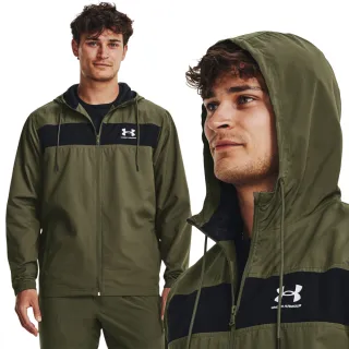 【UNDER ARMOUR】UA 男童 Sportstyle 防潑水連帽外套_1370183-449(綠) 歷史價格詳細信息