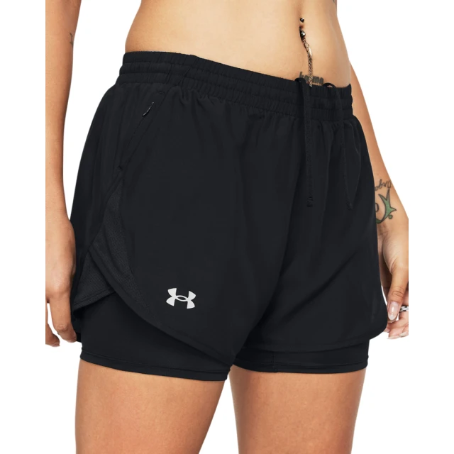 【UNDER ARMOUR】UA 女 Fly By Elite 5吋運動短褲 _1369757-001(黑) 歷史價格詳細信息