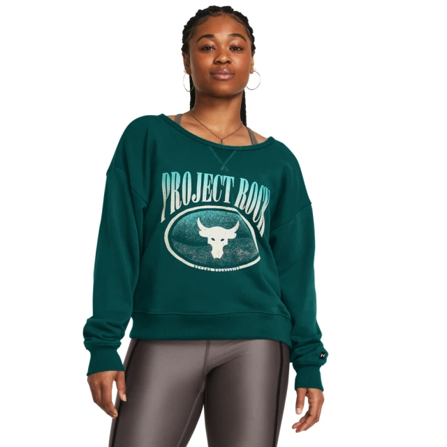 【UNDER ARMOUR】UA 女童 Pjt Rock巨石強森帽T_1384028-560(粉紫) 歷史價格詳細信息