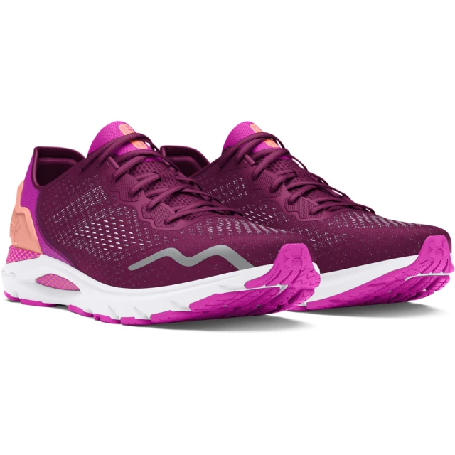 【UNDER ARMOUR】UA 女 HOVR SONIC 6慢跑鞋 運動鞋_3026128-002(黑桃) 歷史價格詳細信息