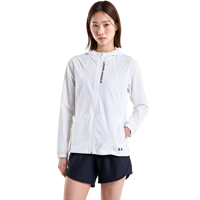 【UNDER ARMOUR】UA 女 OutRun the STORM 連帽外套 _1361384-592(綠) 歷史價格詳細信息