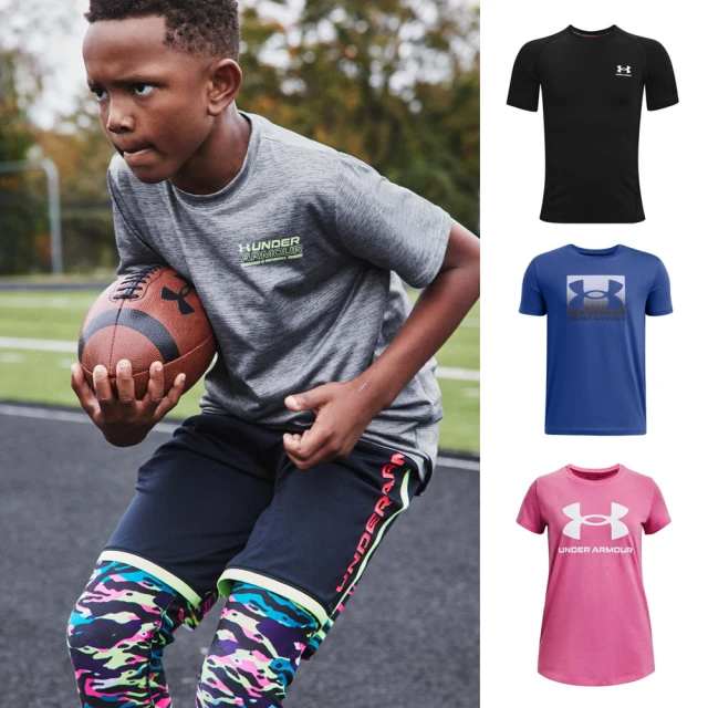 【UNDER ARMOUR】UA 童裝 男童 女童 LOGO 短袖上衣 T恤 吸濕排汗(2件組) 價格比較,價格查詢,歷史價格詳細信息