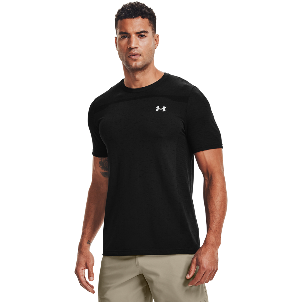 【UNDER ARMOUR】UA 男 Seamless短袖T-Shirt _1366148-001(黑) 歷史價格詳細信息