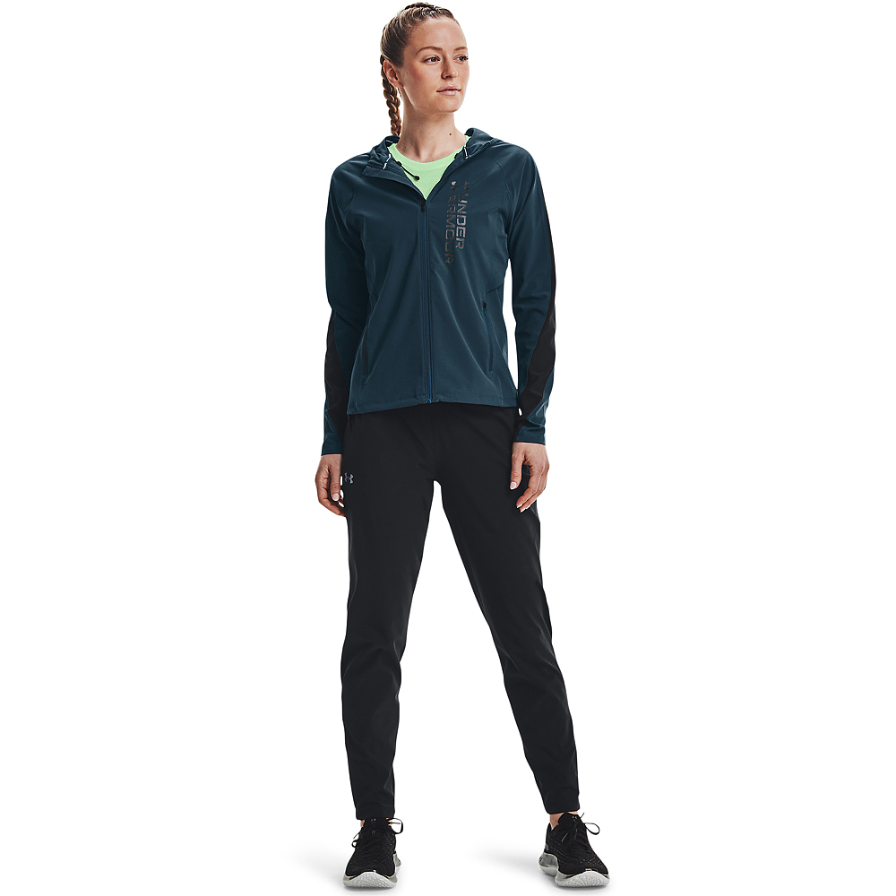 【UNDER ARMOUR】UA 女 OutRun the STORM 連帽外套 _1361384-592(綠) 歷史價格詳細信息