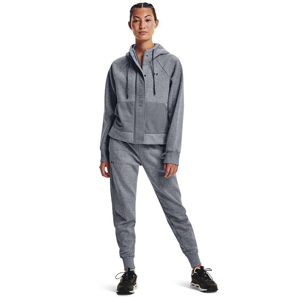 【UNDER ARMOUR】UA 女 Rival Fleece Big Logo帽T_1379501-012(灰) 歷史價格詳細信息