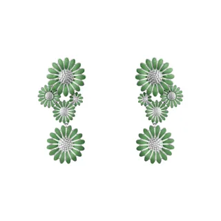 【Georg Jensen 官方旗艦店】DAISY 耳環(18K黃金 純銀 鑽石) 歷史價格詳細信息