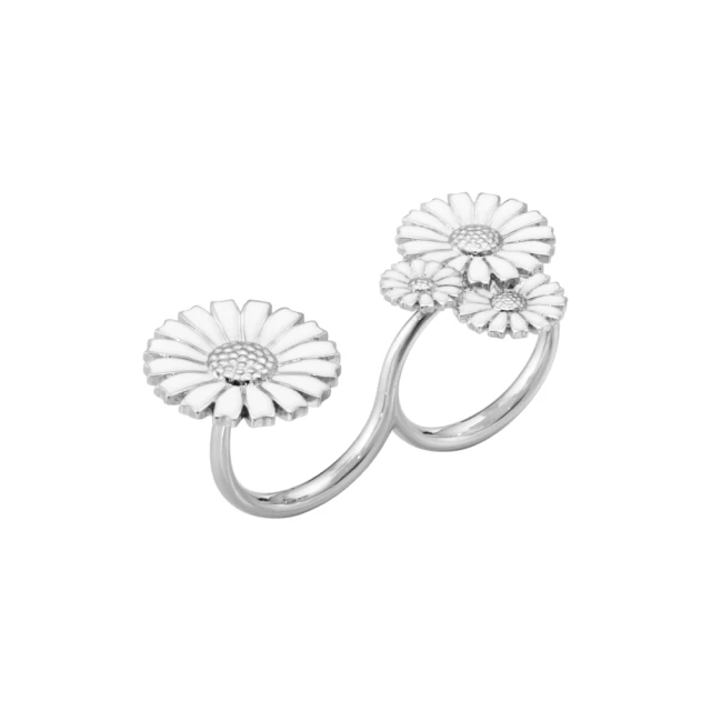 戒指琺瑯白色花紋戒指十字架藍釉戒指氣質滴油小眾設計感ins韓版女戒 歷史價格詳細信息