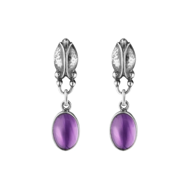 Georg Jensen Moonlight BLossom 純銀胸針鑲嵌月光石 歷史價格詳細信息