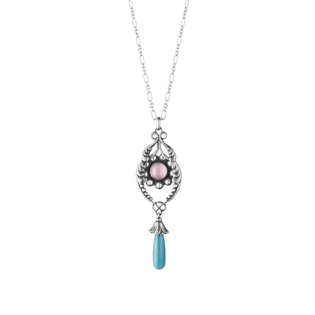 Georg Jensen Moonlight BLossom 純銀胸針鑲嵌月光石 歷史價格詳細信息