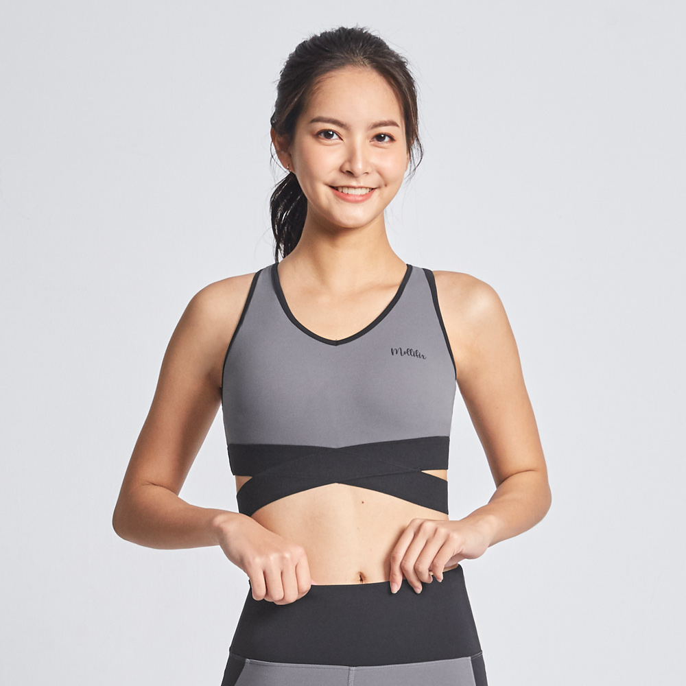 Mollifix 瑪莉菲絲 交叉美背洞洞運動內衣 (黑) 歷史價格詳細信息