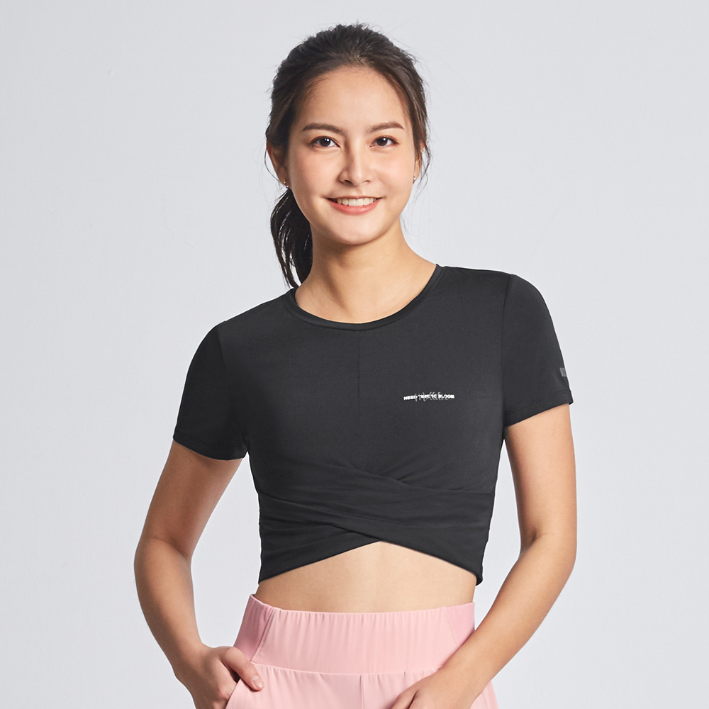 Mollifix 瑪莉菲絲 短版前抽皺短袖上衣 (白) 歷史價格詳細信息
