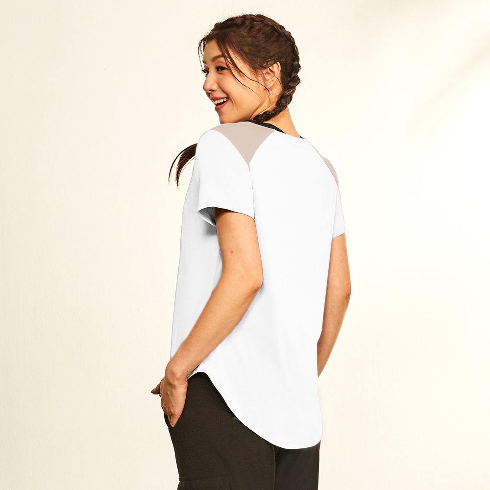 Mollifix 瑪莉菲絲 撞色弧線美背運動內衣_3色(暗夜綠/白/黑) 謝盈萱推薦 歷史價格詳細信息