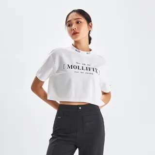 Mollifix 瑪莉菲絲 潮流LOGO垂墜圓領短袖上衣 (百搭灰) 歷史價格詳細信息