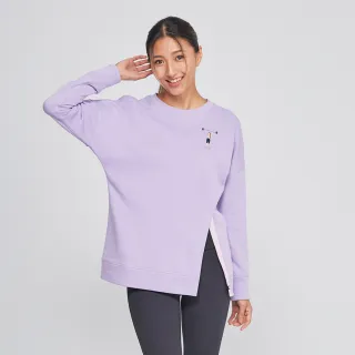 Mollifix 瑪莉菲絲 刺繡撞色開衩圓領上衣_4色 (淺藍/淺紫/黑灰/奶茶) 歷史價格詳細信息