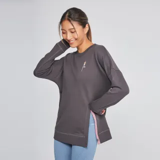 Mollifix 瑪莉菲絲 刺繡撞色開衩圓領上衣_4色 (淺藍/淺紫/黑灰/奶茶) 歷史價格詳細信息