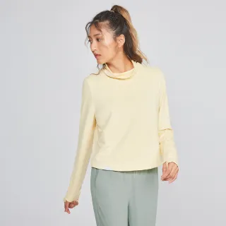 Mollifix 瑪莉菲絲 溫暖薄絨收腰長版圓領上衣_2色 (薊花紫/碳灰) 歷史價格詳細信息