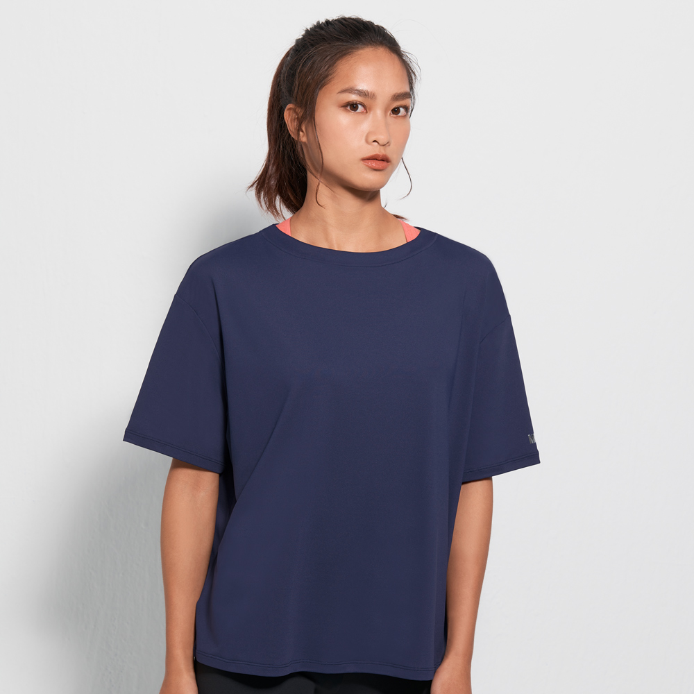 Mollifix 瑪莉菲絲 寬版不規則下擺短袖上衣 (黑) 歷史價格詳細信息