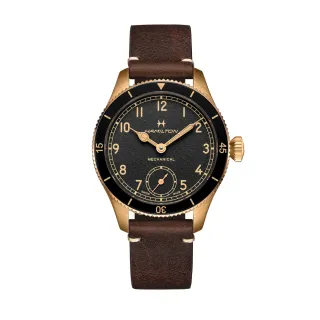 【HAMILTON 漢米爾頓旗艦館】卡其航空系列飛行PILOT 雙曆腕錶42mm(自動上鍊 中性 皮革錶帶 H64615735) 歷史價格詳細信息