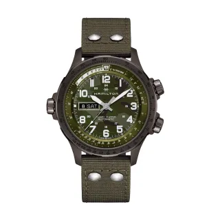 【HAMILTON 漢米爾頓旗艦館】卡其航空系列飛行PILOT 雙曆腕錶42mm(自動上鍊 中性 皮革錶帶 H64615735) 歷史價格詳細信息