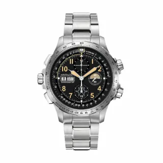 【HAMILTON 漢米爾頓旗艦館】卡其航空系列飛行PILOT 雙曆腕錶42mm(自動上鍊 中性 皮革錶帶 H64615735) 歷史價格詳細信息
