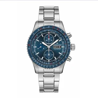【HAMILTON 漢米爾頓旗艦館】卡其航空系列飛行PILOT 雙曆腕錶42mm(自動上鍊 中性 皮革錶帶 H64615735) 歷史價格詳細信息