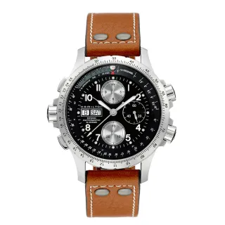 【HAMILTON 漢米爾頓旗艦館】卡其航空系列飛行PILOT 雙曆腕錶42mm(自動上鍊 中性 皮革錶帶 H64615735) 歷史價格詳細信息