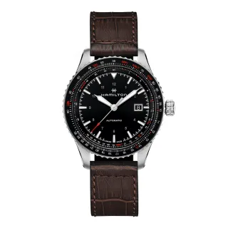 【HAMILTON 漢米爾頓旗艦館】卡其航空系列飛行PILOT 雙曆腕錶42mm(自動上鍊 中性 皮革錶帶 H64615735) 歷史價格詳細信息