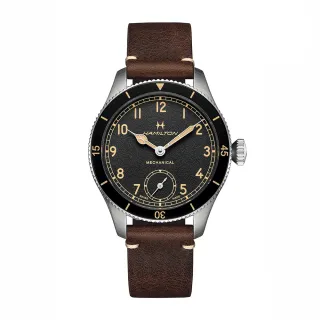【HAMILTON 漢米爾頓旗艦館】卡其航空系列飛行PILOT 雙曆腕錶42mm(自動上鍊 中性 皮革錶帶 H64615735) 歷史價格詳細信息
