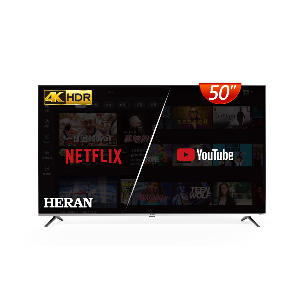 【HERAN 禾聯】50型4KHDR 智慧環控液晶電視顯示器 (HD-50WSF34) 歷史價格詳細信息