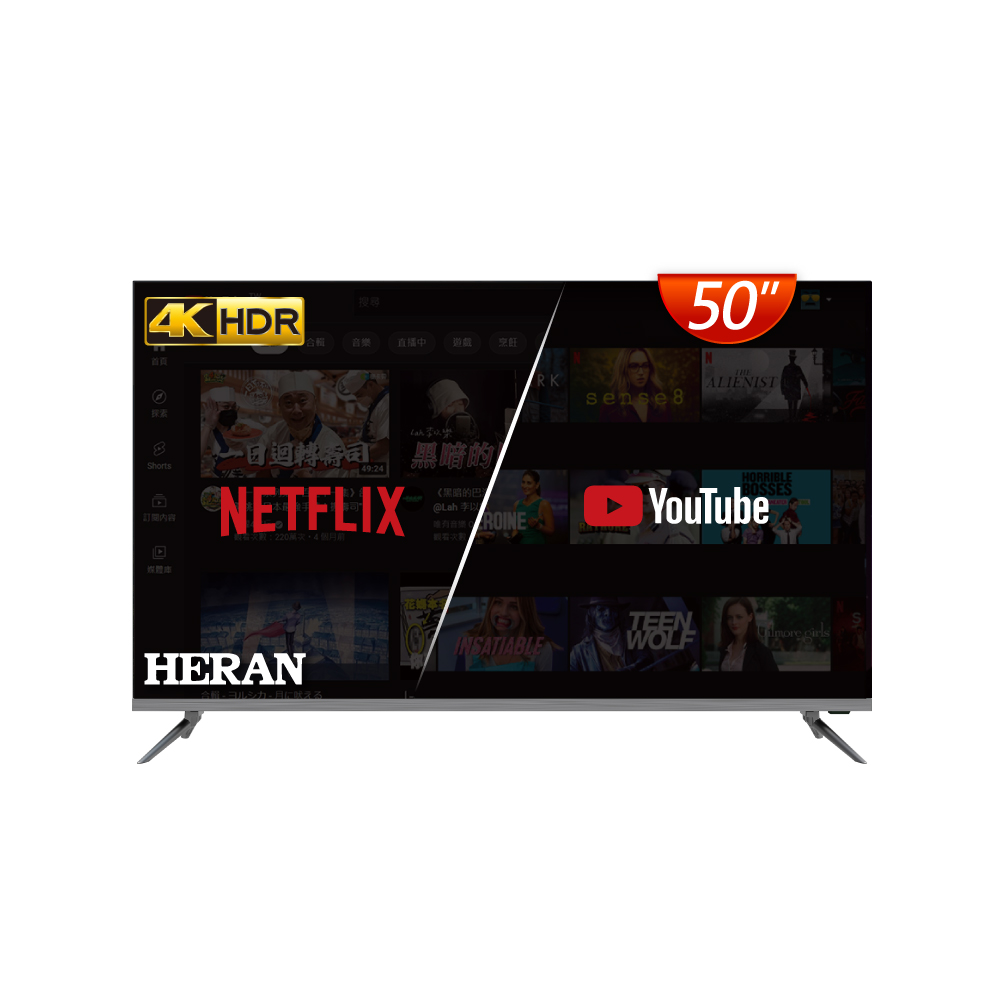 【HERAN 禾聯】50型4KHDR 智慧環控液晶電視顯示器 (HD-50WSF34) 歷史價格詳細信息
