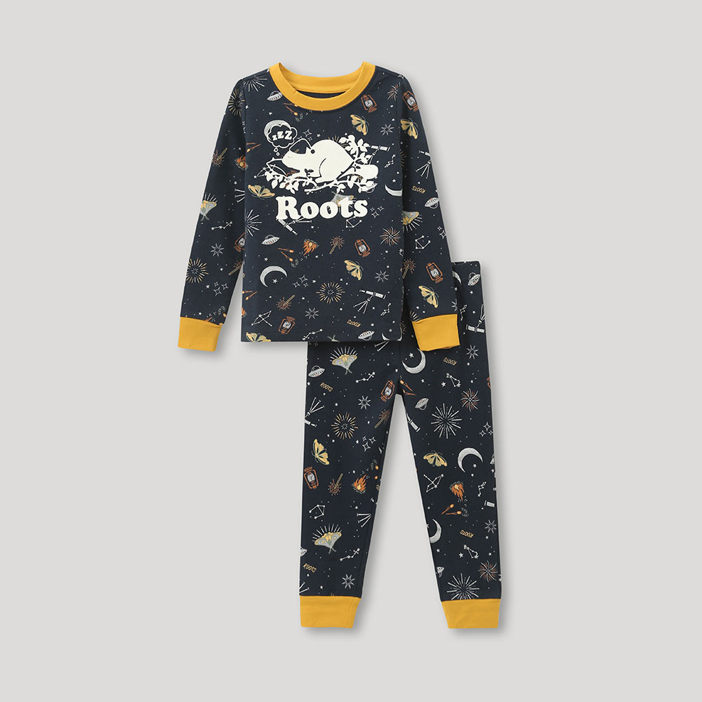 Roots小童藍色植絨刷毛長褲4T 歷史價格詳細信息