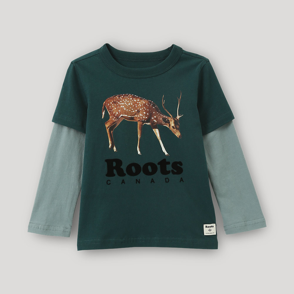 【Roots】Roots小童-動物派對系列 毛帽貓咪純棉短袖T恤(粉橘色) 歷史價格詳細信息