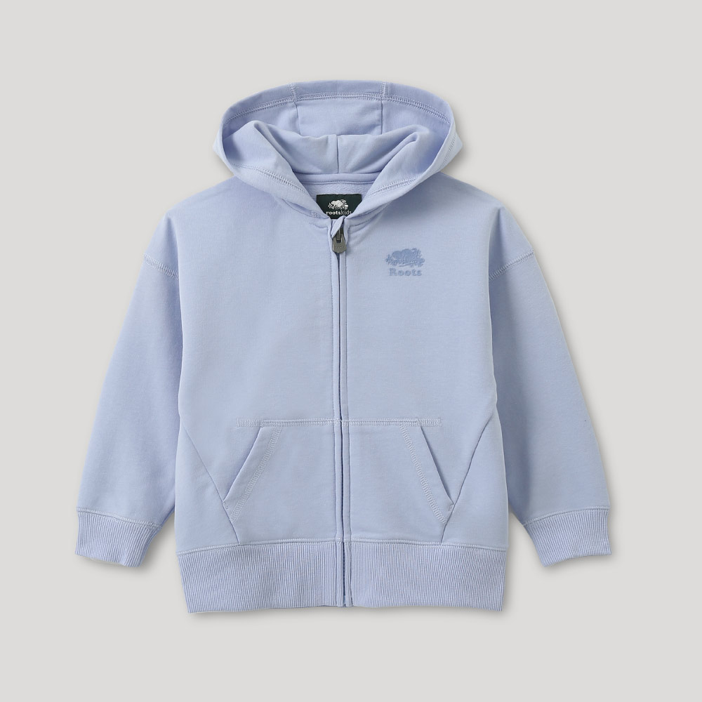 【Roots】Roots小童-城市悠遊系列 海狸LOGO寬鬆剪裁刷毛連帽外套(拼色) 歷史價格詳細信息