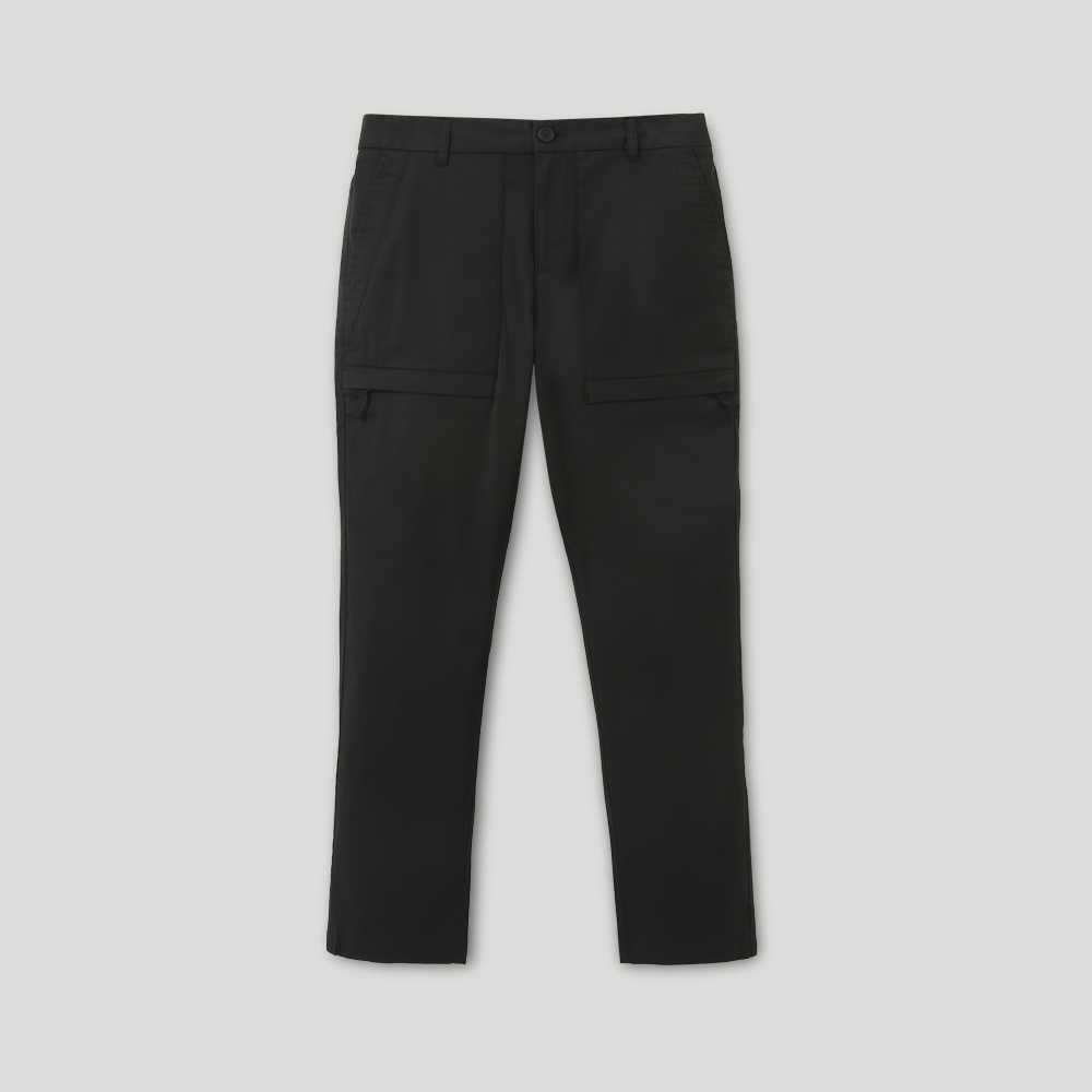 【Roots】Roots男裝-舒適生活系列 左胸口袋文字LOGO POLO衫(黑色) 歷史價格詳細信息