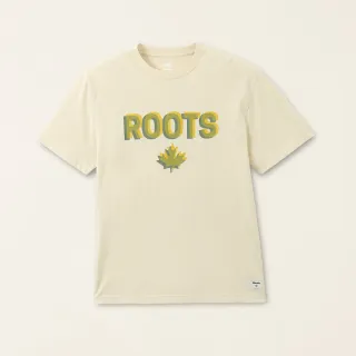 【Roots】Roots男裝-喚起自然之心系列 疊影LOGO有機棉短袖T恤(藍色) 歷史價格詳細信息