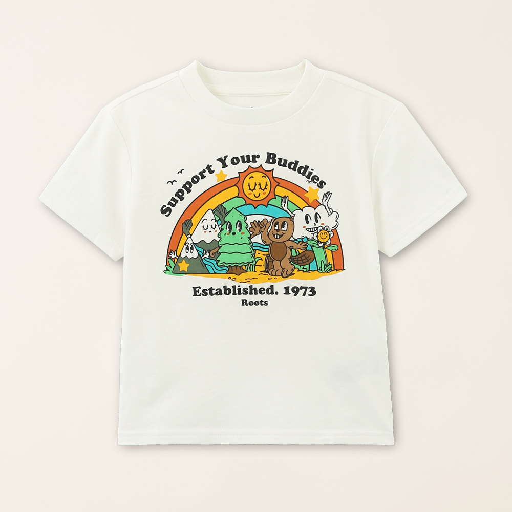 【Roots】Roots小童-城市悠遊系列 海狸LOGO寬鬆剪裁刷毛連帽外套(拼色) 歷史價格詳細信息