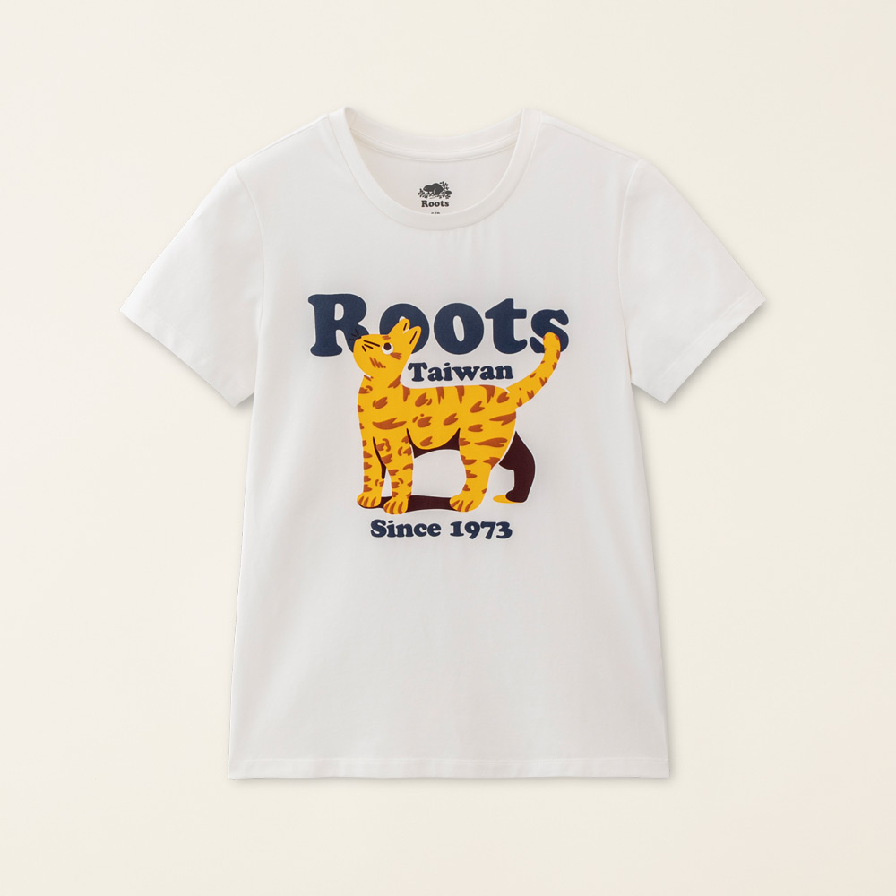 【Roots】Roots女裝-Taiwan Day系列 梅花海狸LOGO修身短袖T恤(珊瑚粉) 歷史價格詳細信息