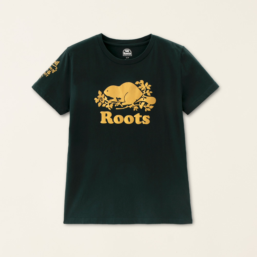 【Roots】Roots女裝-#Roots50系列 手繪海狸有機棉寬版短袖T恤(紅色) 歷史價格詳細信息