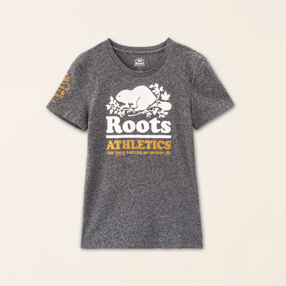 【Roots】Roots女裝-#Roots50系列 手繪海狸有機棉寬版短袖T恤(紅色) 歷史價格詳細信息